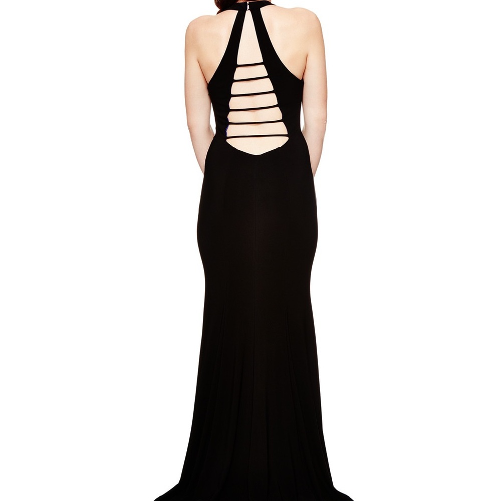 Open Back Dress With Slit - Picture 2 of 3
